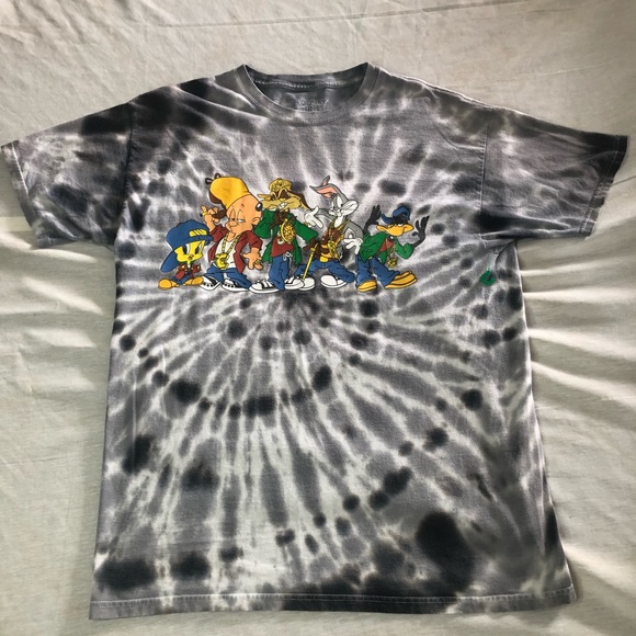 Looney Toones Tie-Dye 100% Cotton Double Stitched Shirt / Size Large - Picture 1 of 7